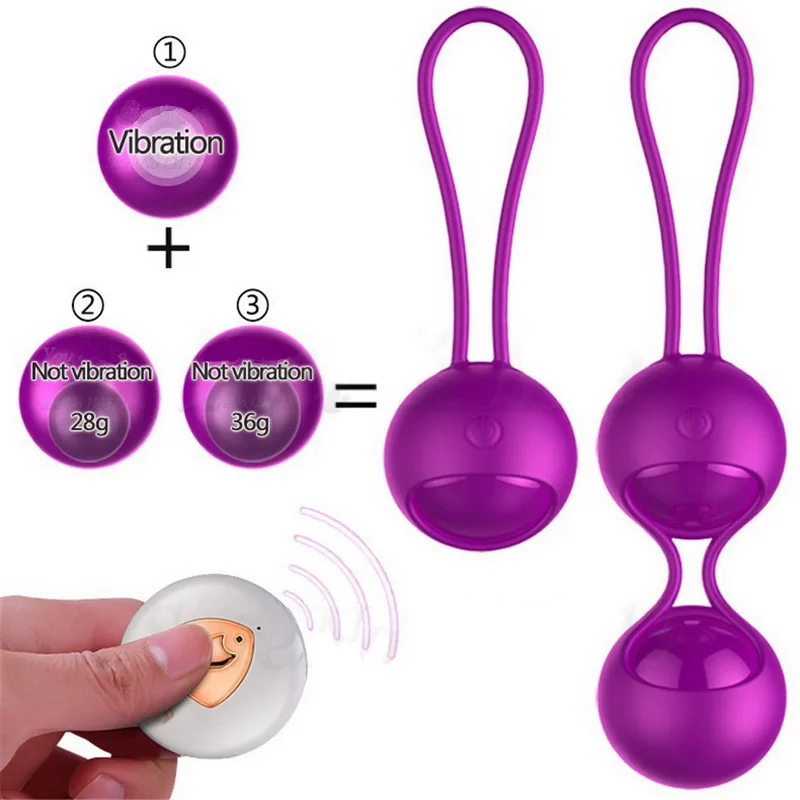 Kegel Ball Wireless Remote Control Vaginal Tighten Exercises Ben Wa Balls Geisha Balls Vibrating Jump Eaggs Sex Toy For Women