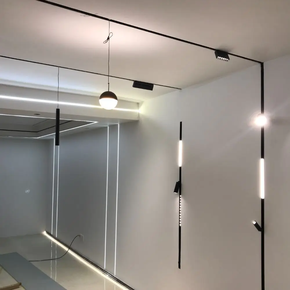 Smart Magnetic Track Rail Light System Modern Flexible Fixture LED Spotlight DC48V Ceiling Indoor Light Smart Home Lamp Living 3
