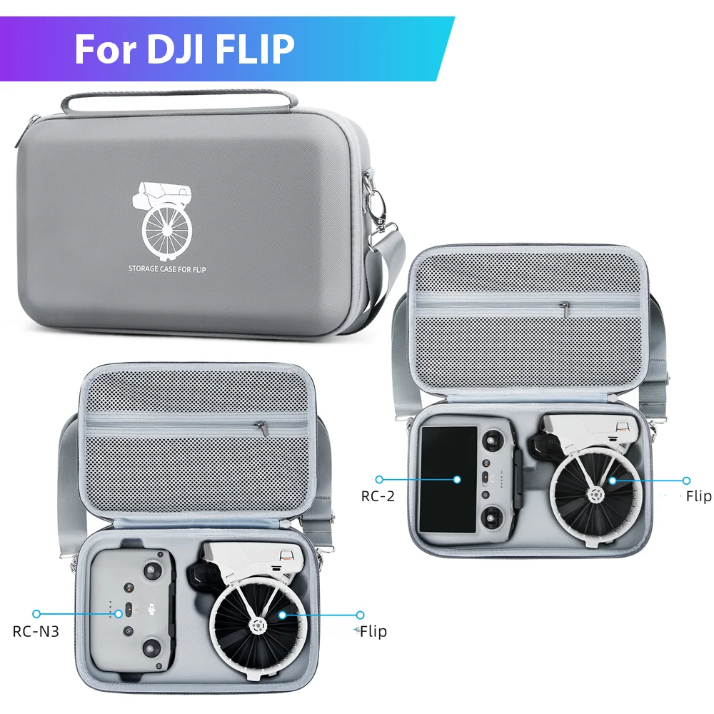 FLIP Handbag For DJI FLIP RC N3/RC 2 Remote Control Suitcase Body Case Suitcase Carrying Case For DJI Drone Accessories