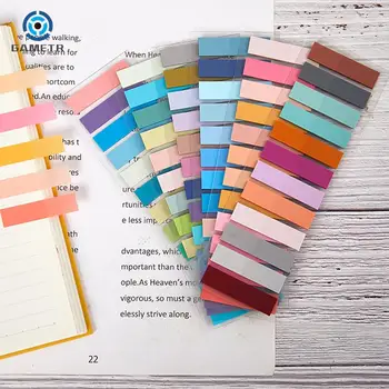 1set Transparent Sticky Notes Self-Adhesive BookMarkers Posted It Annotation Reading Book Clear Tab Kawaii Cute Stationery 1