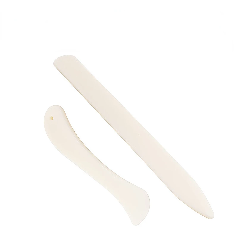Paper Creaser Tool 2pcs/lot Plastic Bone Folder Creaser Scoring DIY Bookbinding Leather Crafts Card Making Folding Paper Handmade Burnishing Tools