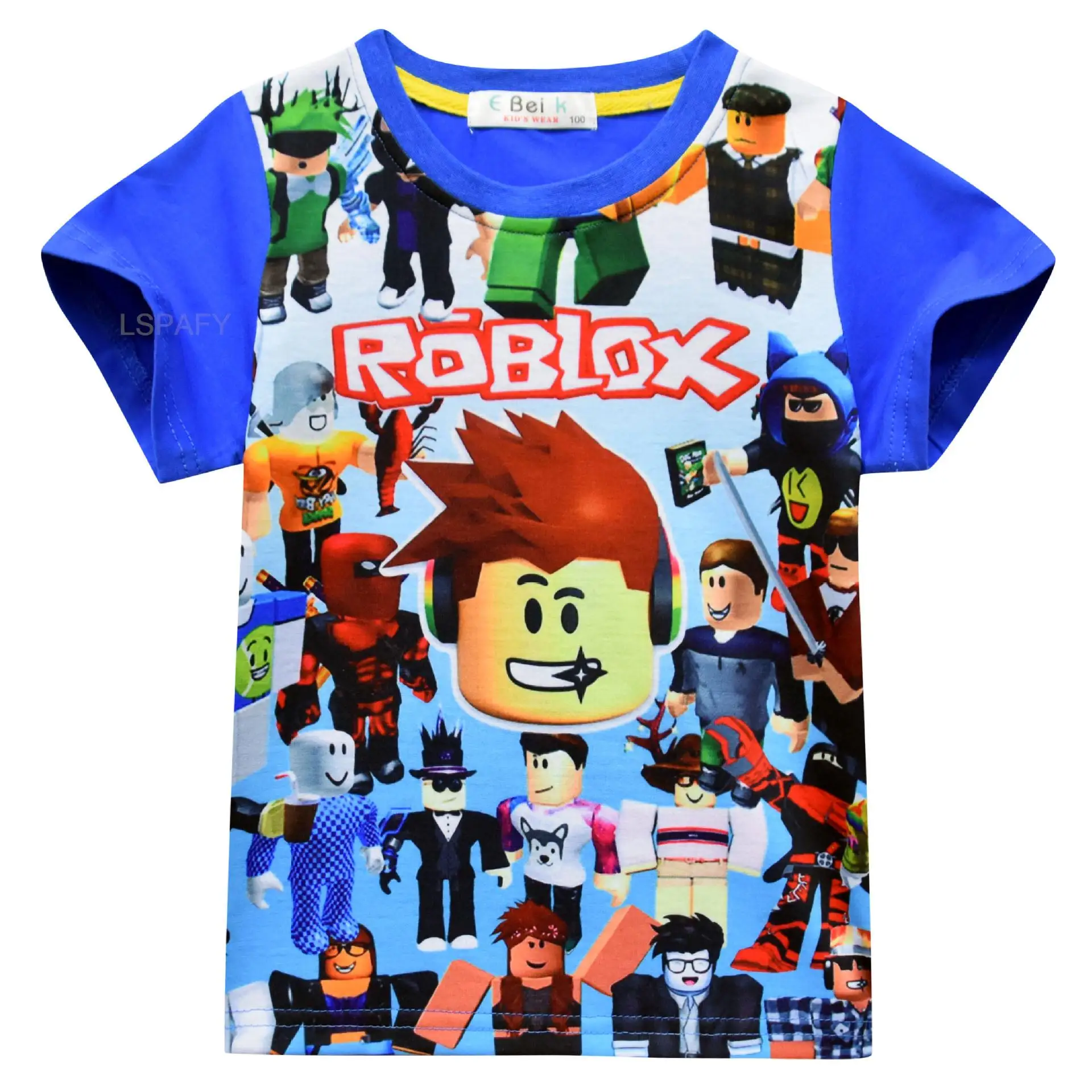 Hot ROBLOX Crianças T-shirt Verão Novo ROBLOX Crianças Roupas de Algodão  Crianças Calças de Manga Curta Terno de Duas Peças - AliExpress