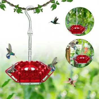 Hummingbird Feeder with Perch & Ant Moat 1