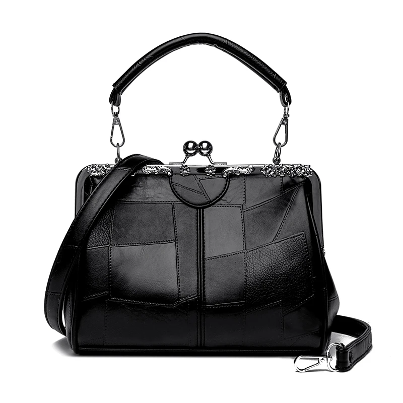 مجموعة حقائب يد جلدية ذات سعة عالية للنساء، بتصميم...