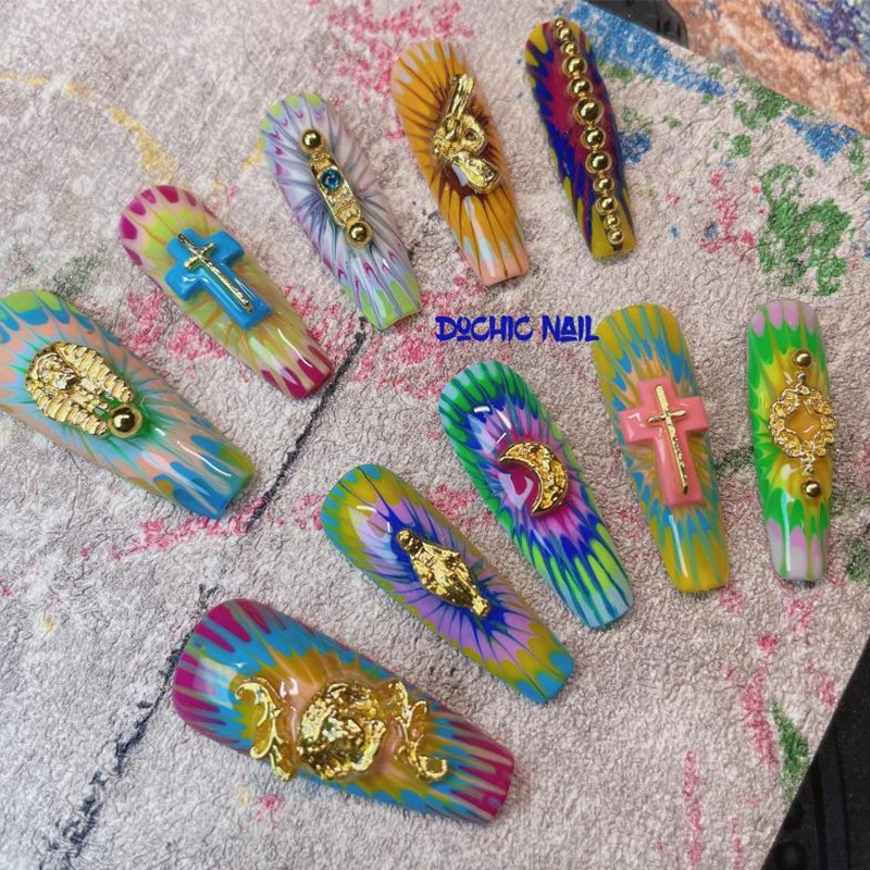 

Diy New Cartoon Kawaii Color Original Super Cool Three-Dimensional Creative Handmade Detachable Nail patch