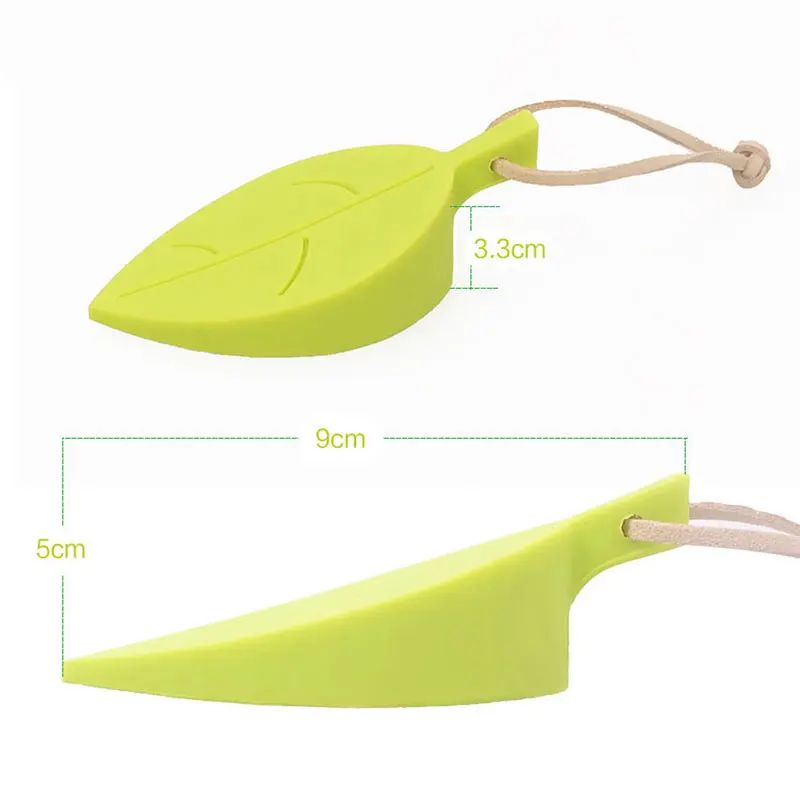 Silicone Leaves/Key Doorstop For Children Baby Protector Block Home Decor Creative Leaf Style Door Stopper Wedge Holder Safety