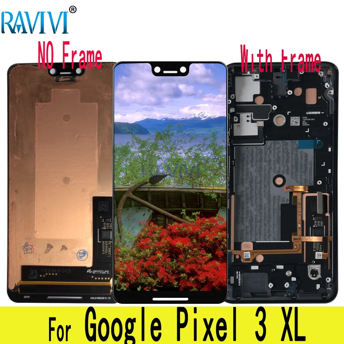 

6,3 ''Pixel3XL AMOLED для Google Pixel 3 XL ЖК-дисплей кодирующий преобразователь сенсорного экрана в сборе Замена для Google Pixel 3 XL