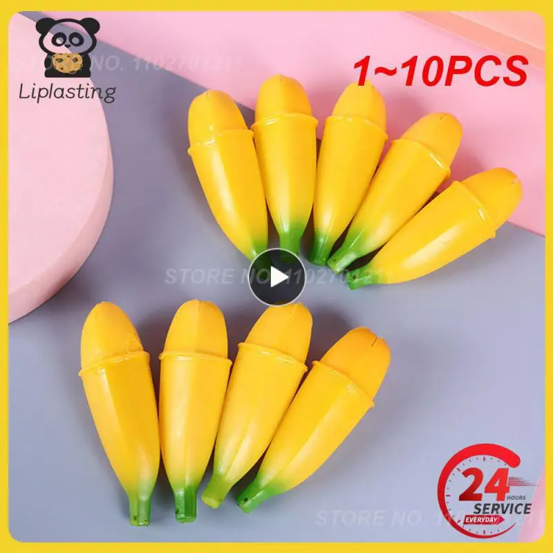 

1~10PCS Soft Banana Toys Squeeze Antistress Novelty Toy Stress Relief Venting Joking Decompression Funny Toy For Children Gift