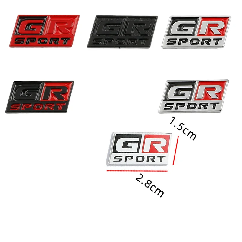 자동차 GR 스포츠 스티어링 휠 인테리어 로고 배지 엠블럼 데칼 스티커 Toyota 86 CHR SUPRA Corolla RAV4 Prius YARiS Hilux