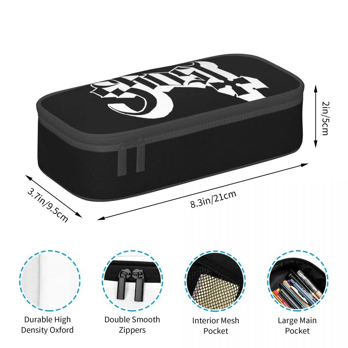 Rock Band Ghost BC Pencil Cases Big Capacity Pen Bags Pen Box Pencil Pouch For Boys Girls Students Stationery School Office