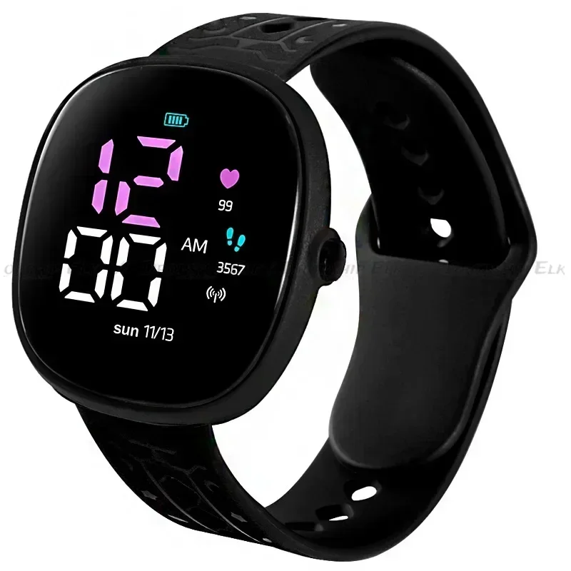 Sports Waterproof Student Watch Children's LED Digital Watch Wrist kids Outdoor Silicone Strap Electronic Watches relógio 3