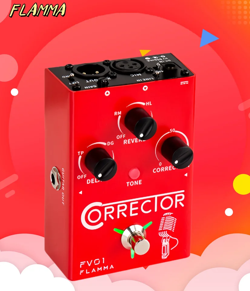 ボイスカルエフェクトプロセッサー,FLAMMA-FV01,ピッチ補正,リバーブ