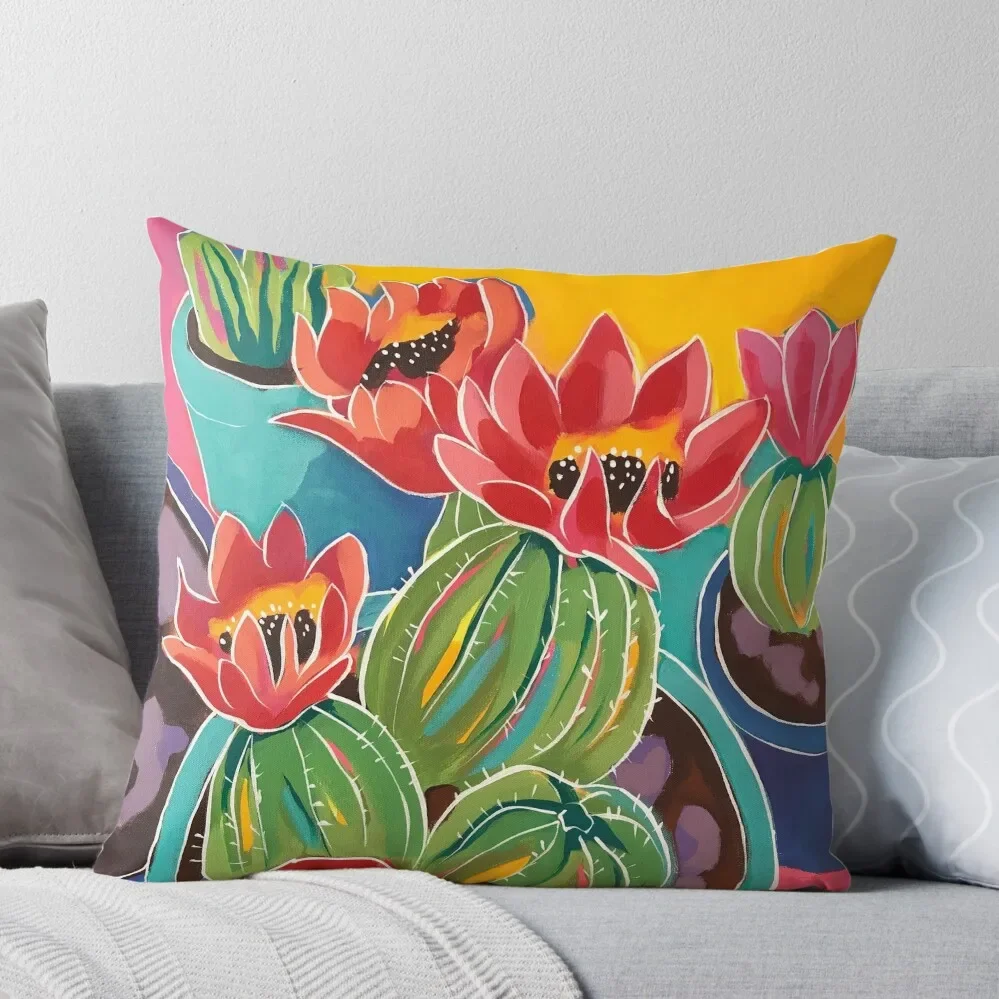 

Potted Blooms Throw Pillow christmas pillow case Cushions Cushions Cover