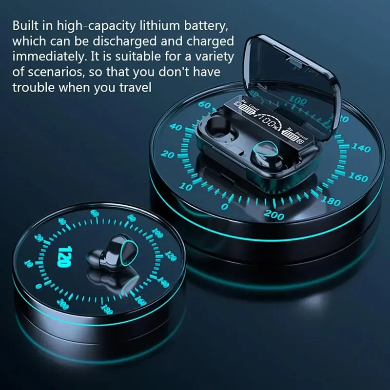 Wireless Bluetooth Earphones Headset with Mic and Charger