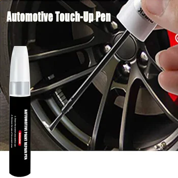 Automotive Wheel Touch-Up Paint Pen – Gloss Black, Matte Black, Silver, Grey Repair Marker for Rim & Paint Care