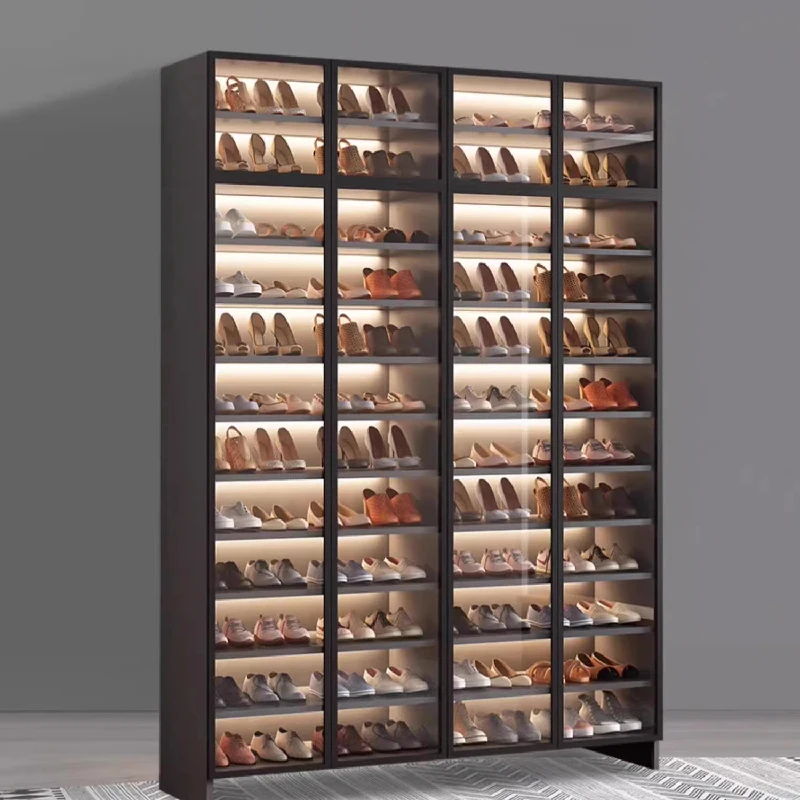 Modern Closet Shoe Organizer Cupboard Organizer Glass Display Cabinet  Mobile Modern Organizador De Zapatos Hallway Furniture - AliExpress