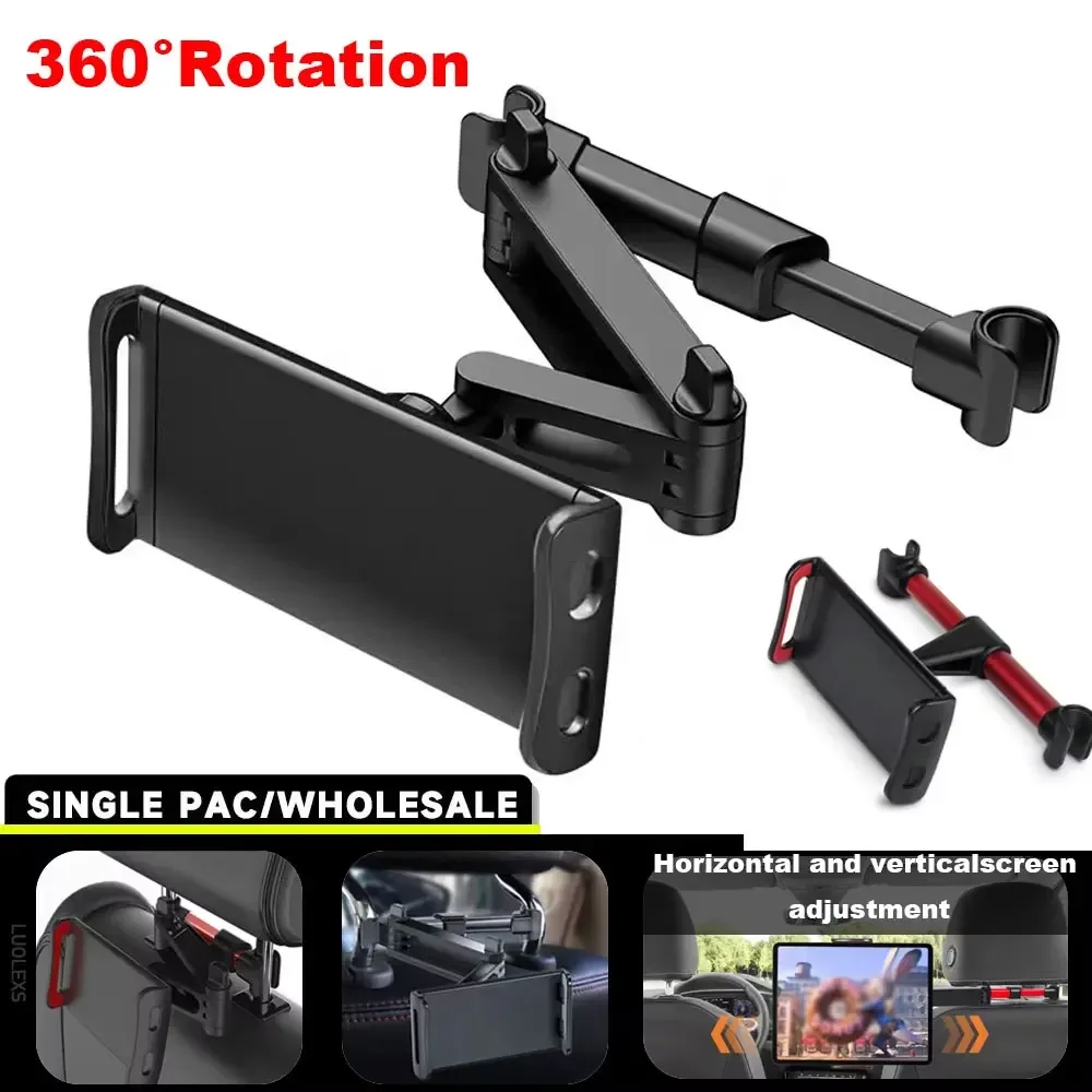 Aluminum Car Tablet Holder Back Seat Mount For 4-13 Inch Tablets