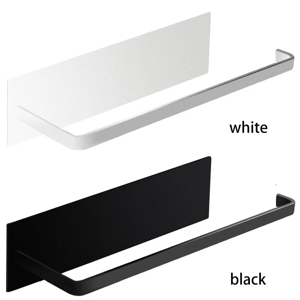 Magnetic Paper Towel Holder Roll Paper Dispenser Wall Mount Metal Tissue Stand Punch Free Strong Magnet Backing for RV Bathroom