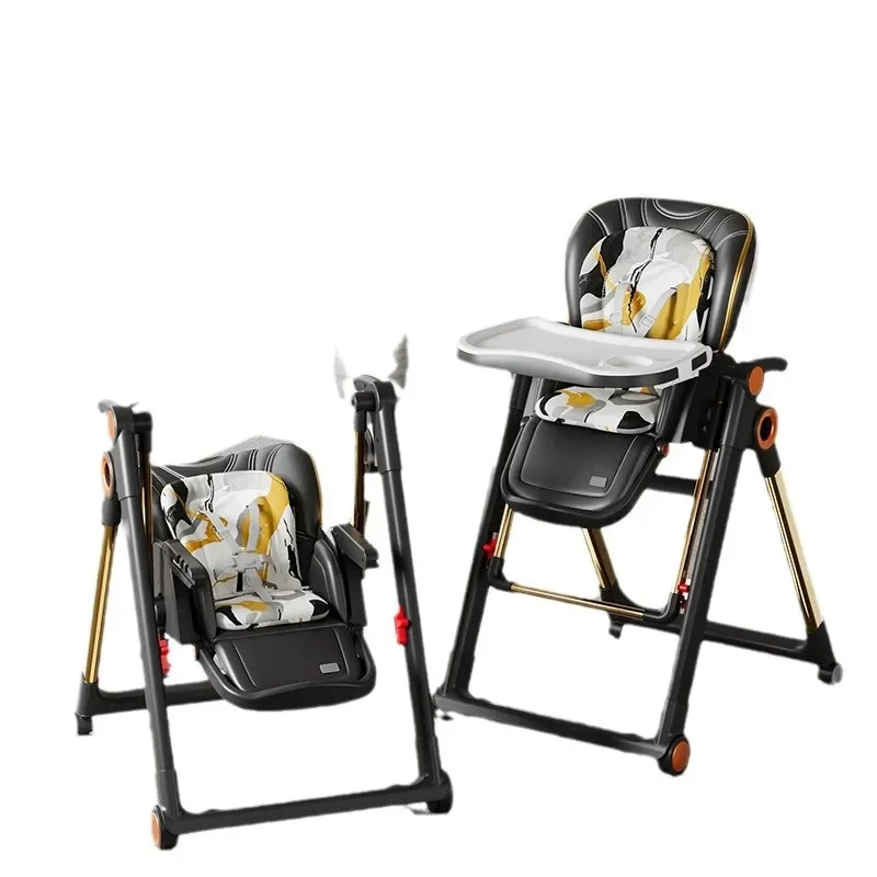 2 in1 Rocking Chair Multifunctional Baby Dining Chair Household Baby Dining Table Children's Seat Foldable
