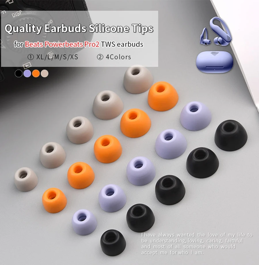6Pcs Silicone Ear Tips for Beats PowerBeats Pro 2 True Wireless Earbuds Eartips Powerbeats Pro2 TWS Tips headphones Earplugs