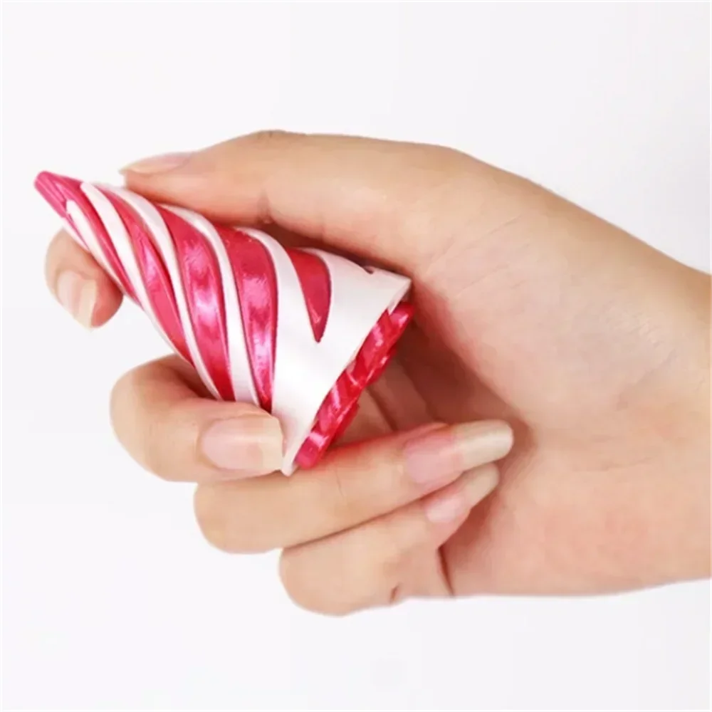 3D Printed Spiral Cone Ornaments Helix Rotating Pressure Reducing Toy Pyramid Passthrough Sculpture