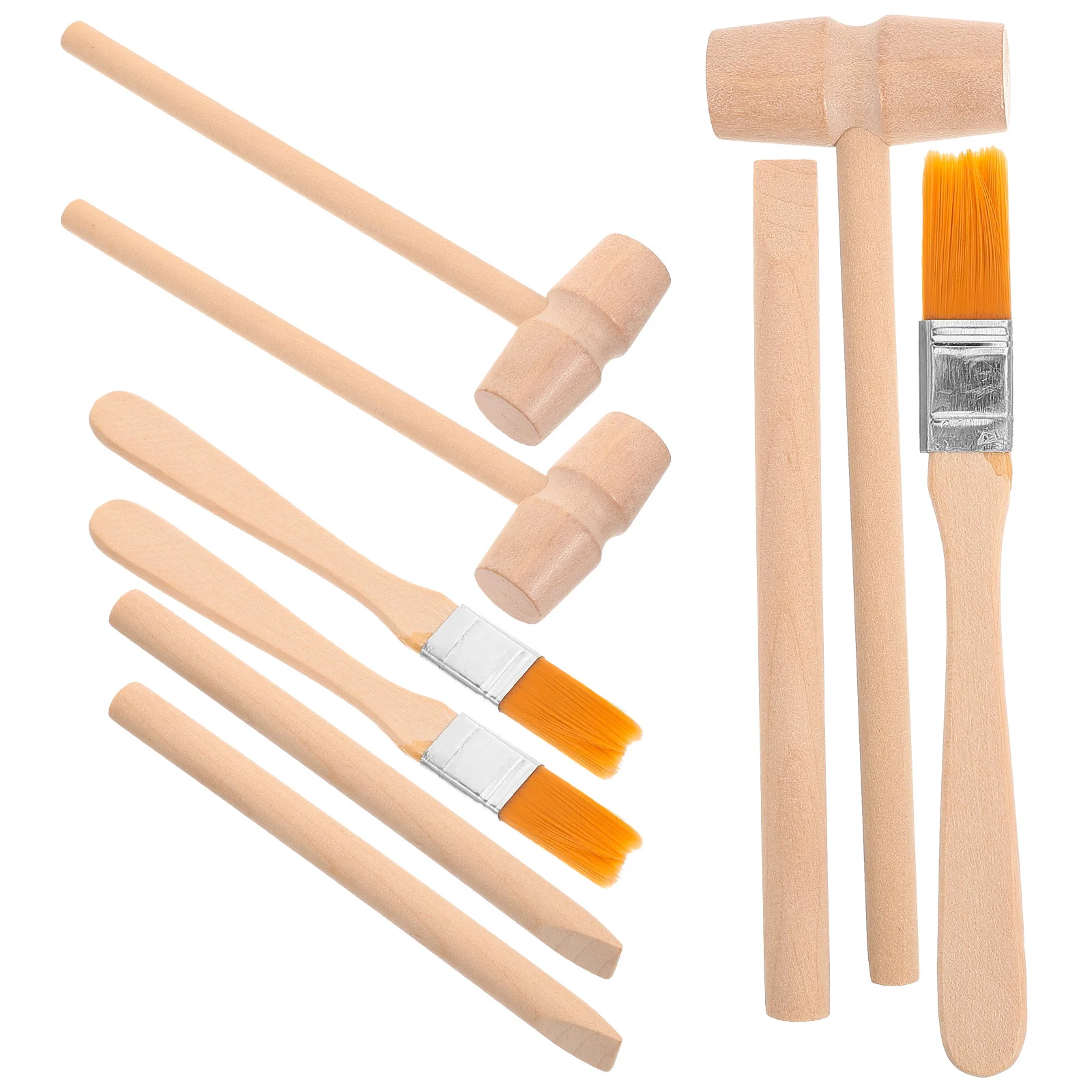 

Kids Digging Tools Wooden Hammer Brush Chisel Toys Archaeological Excavation Kit Pretend Play Educational Toys