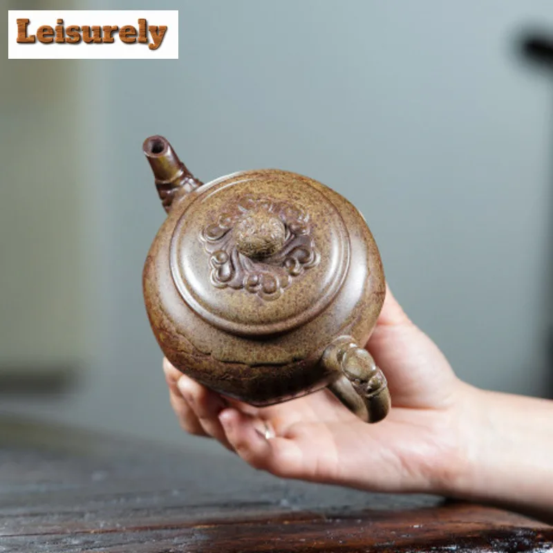 350ml Authentic Yixing Purple Clay Teapots Handmade pagoda Pot Raw Ore wood-fired porcelain Mud Kettle with Filter Zisha Tea Set