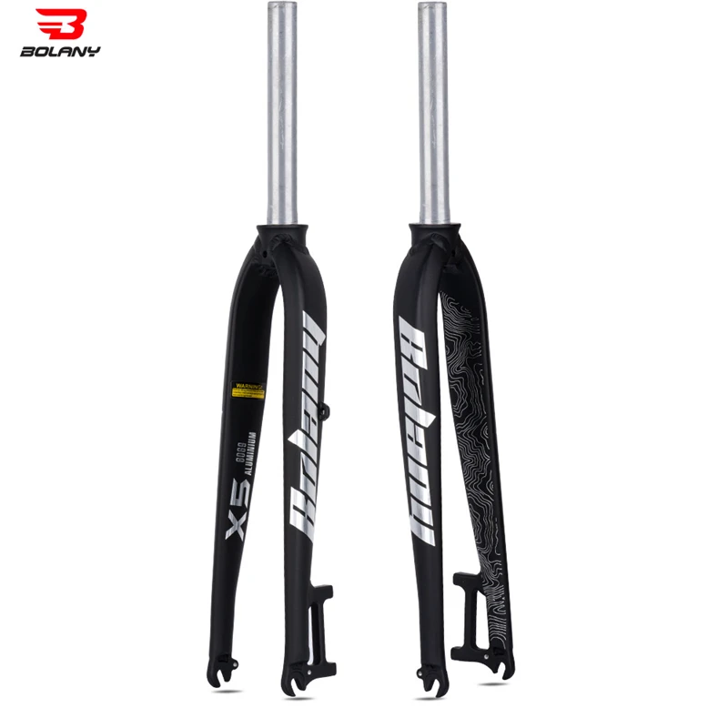 

BOLANY Mountain Bike X5 Hard Fork EIEIO Aluminum Alloy Disc Brake 26/27.5/29 Inch Front Forks Bicycle Parts