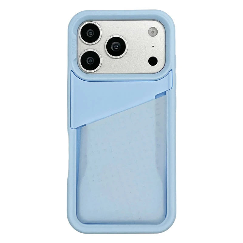 Stylish Creative Card Holder Bag Phone Case with Large Pocket Storage Back Cover