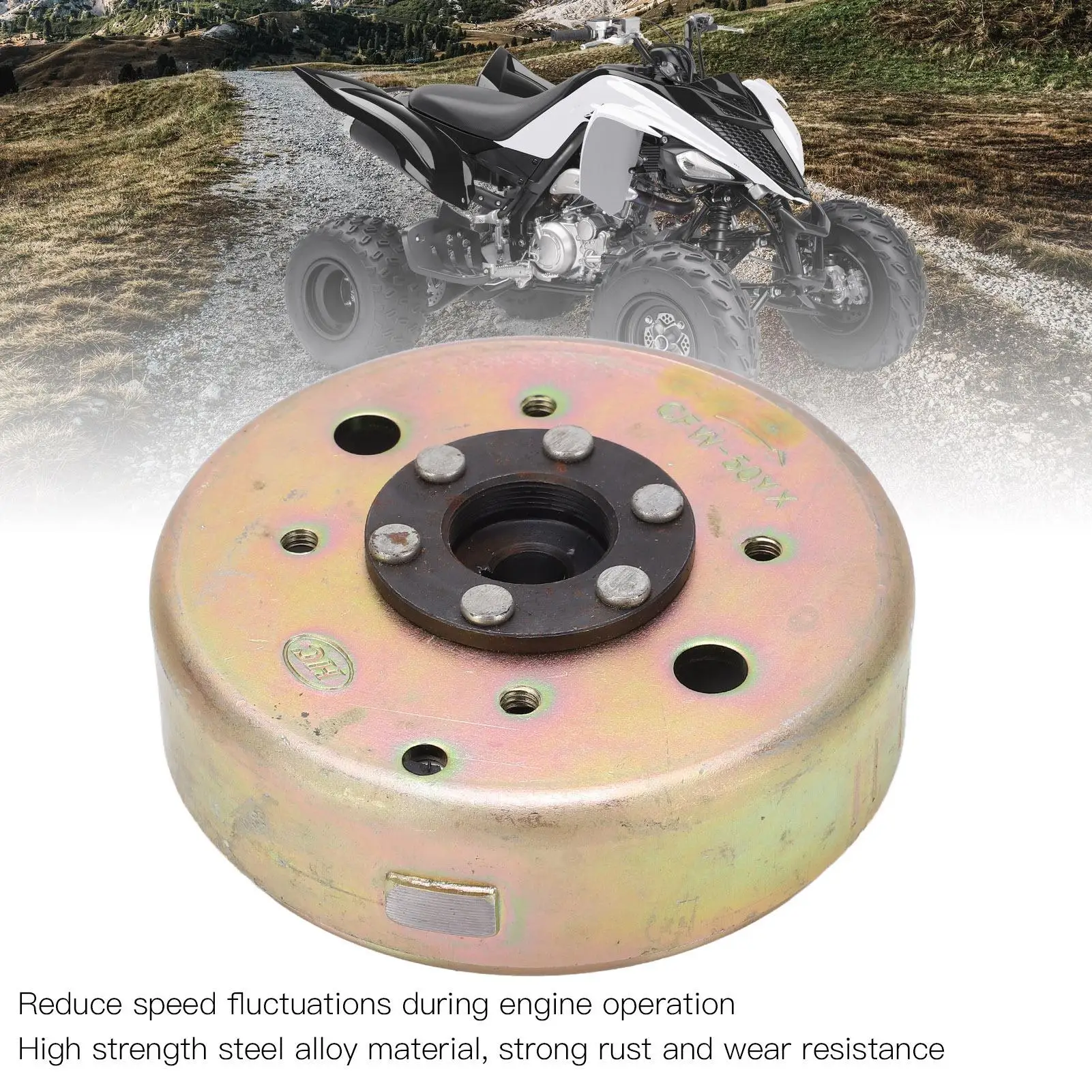 for gy6 50/60/80CC Stator Flywheel Magneto Rotor-Durable Steel Alloy, High Temperature Resistance for Go Karts & Scooters