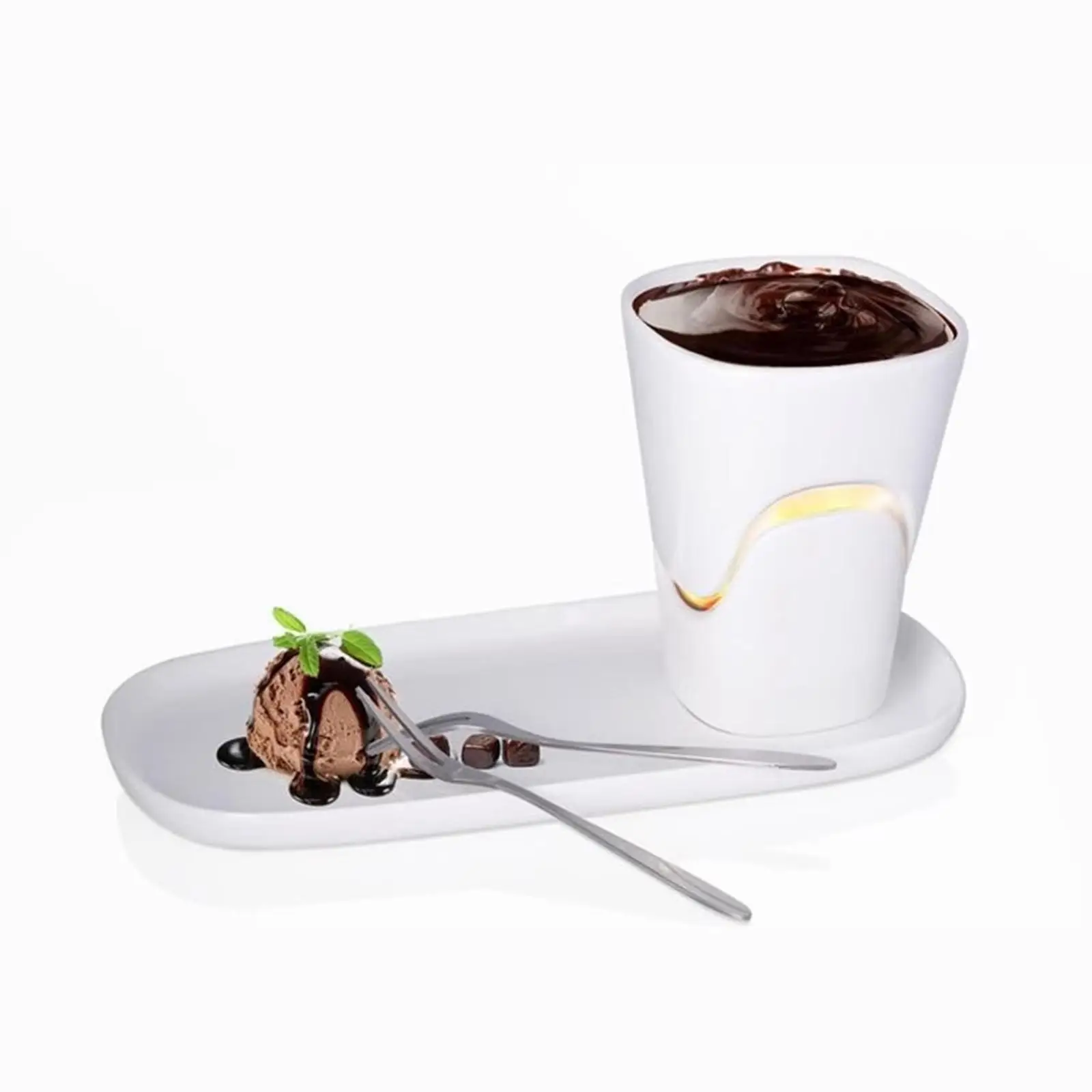 Chocolate Cheese Fondue Pot Set Wax Melt Pot with Dish Melt Hot Bowl Set for Chocolate Restaurant Snack Party Cheese