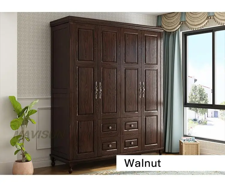 خزانة ملابس بتصميم ريفي كلاسيكي