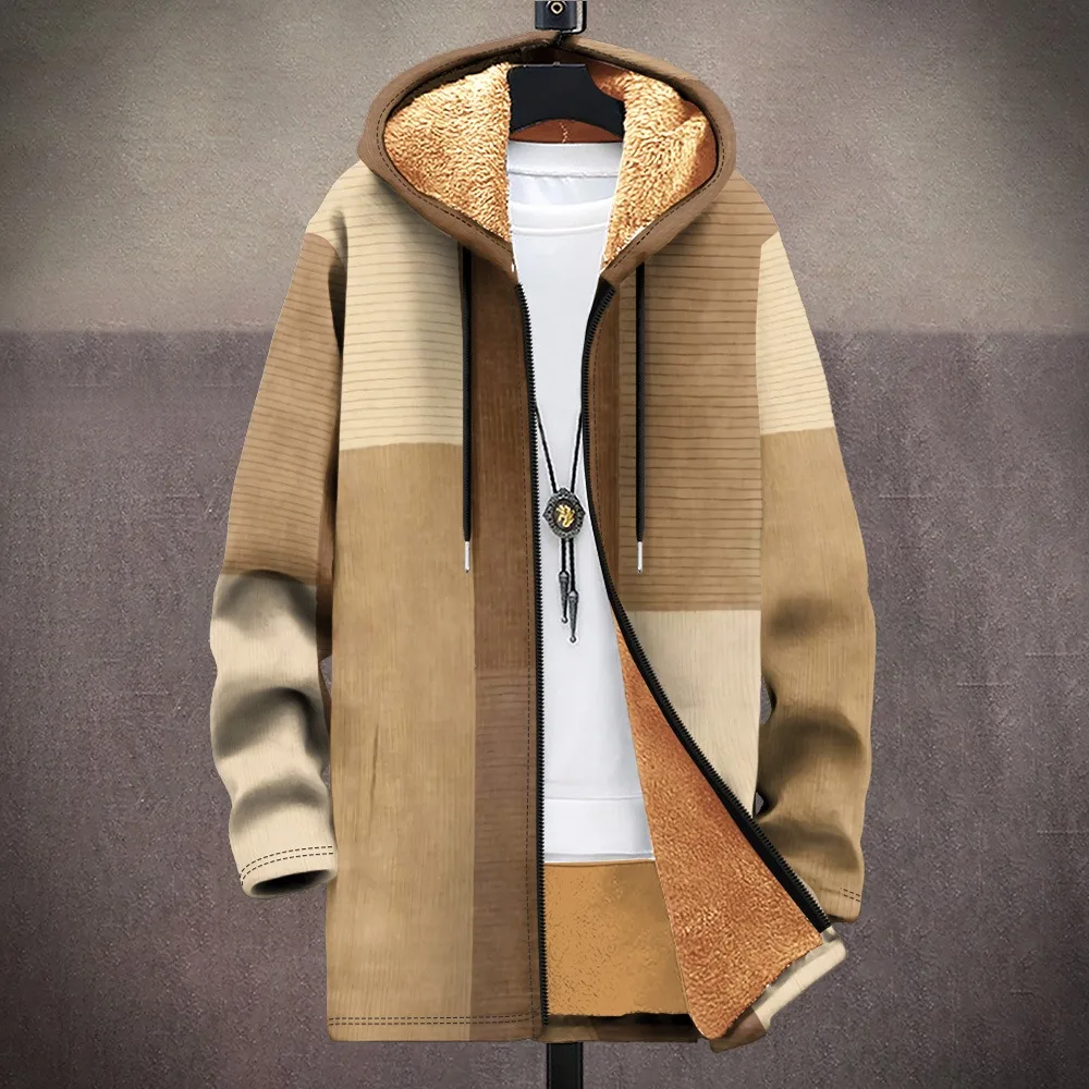 Men Cardigans Coats Skull Head Printed Plush Thick Winter Abstract Art Graphics Jackets Casual Streetwear Unisex Clothing 4