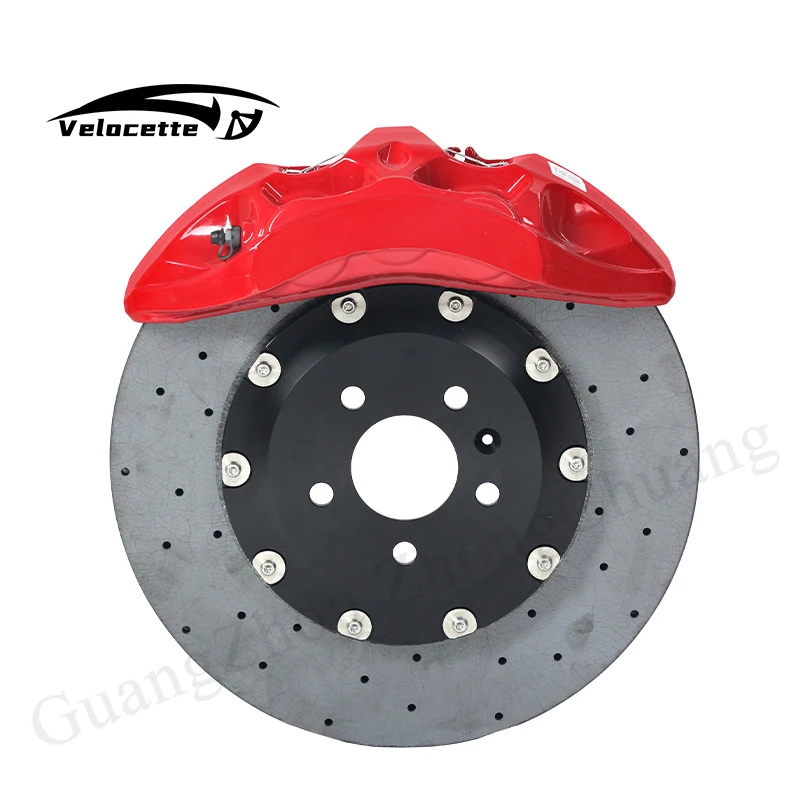 Universal Modified Racing Brake Caliper 6 Pot 8N Big Brake Calipers Set Kit with 355-370mm Rotor for bmw E36 F30 E90 E39
