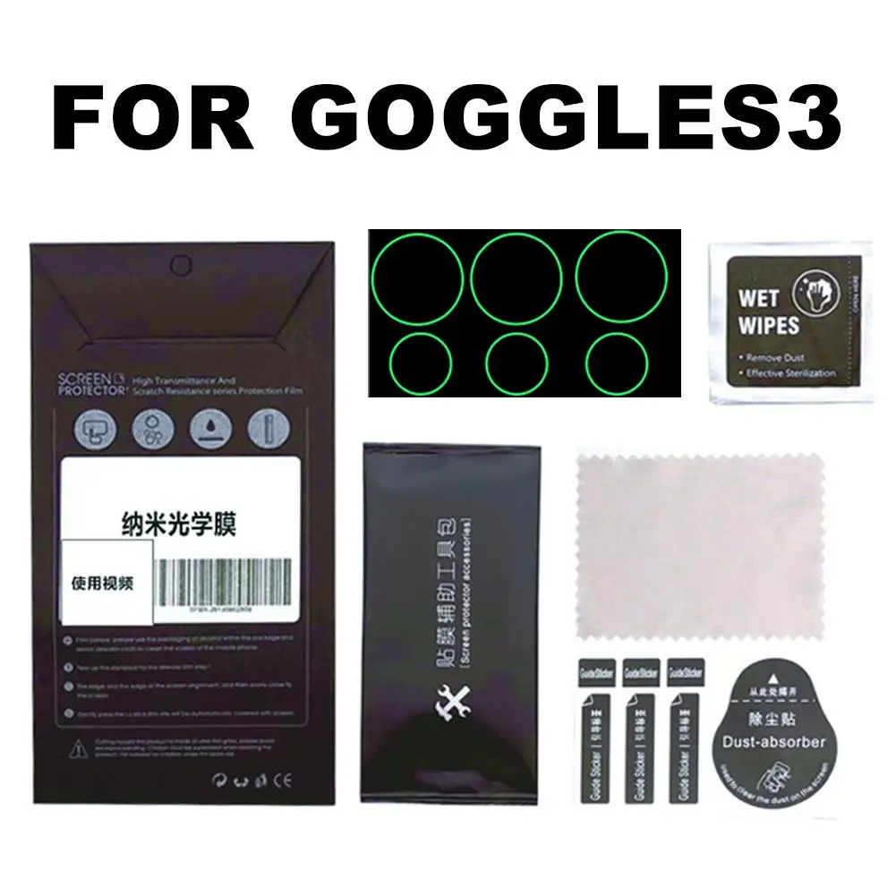 for dji AVATA 2/For Goggles 3 Sensor Nano Membrane Protective Film Anti-scratch  Lens Film Protective Accessories 6