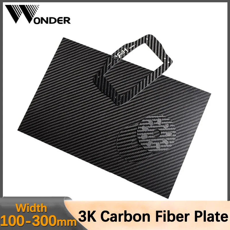 

3K Carbon Fiber Plate Plain Matte Glossy Carbon Plate Panel Sheets High Composite Hardness Material Anti-UV Carbon Fiber Board