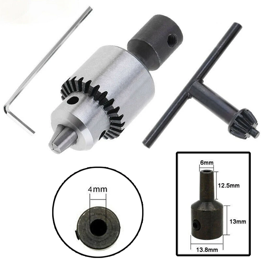 4pcs Metal Micro Motor Drill Chuck Set For Micro Motor Milling Machine Lathe Drilling Machine Wood Working Machine Power Tools cr10 heatsink all metal hotend upgrade kit for cr 10 ender 3 printers micro swiss cr10 hotend titanium heat breaker throat