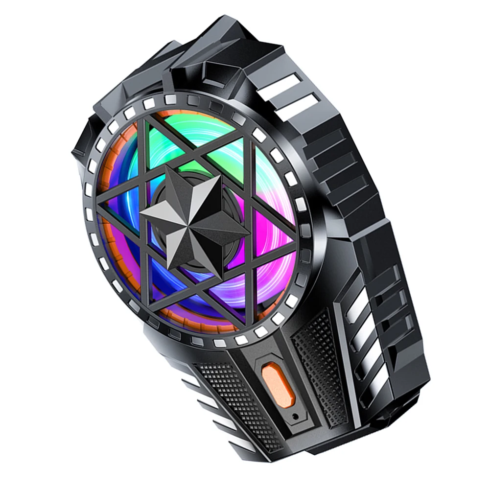 Rechargeable Snap-On Cooling Fan with Adjustable 3-Speed Back-Clip for Mobile Gaming and Outdoor Vlogging
