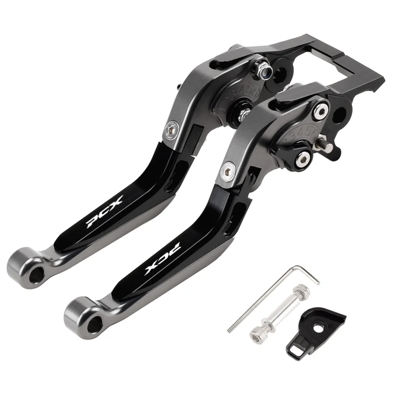 CHEKIS echtes Motorradzubehör für HONDA PCX125 PCX160 ABS-Version spezielle modifizierte Bremshupe mit Feststellfunktion Bremshebel Feststellbremshebel Handbremse verstellbarer Griff faltbarer Dosengriff – Detail 28