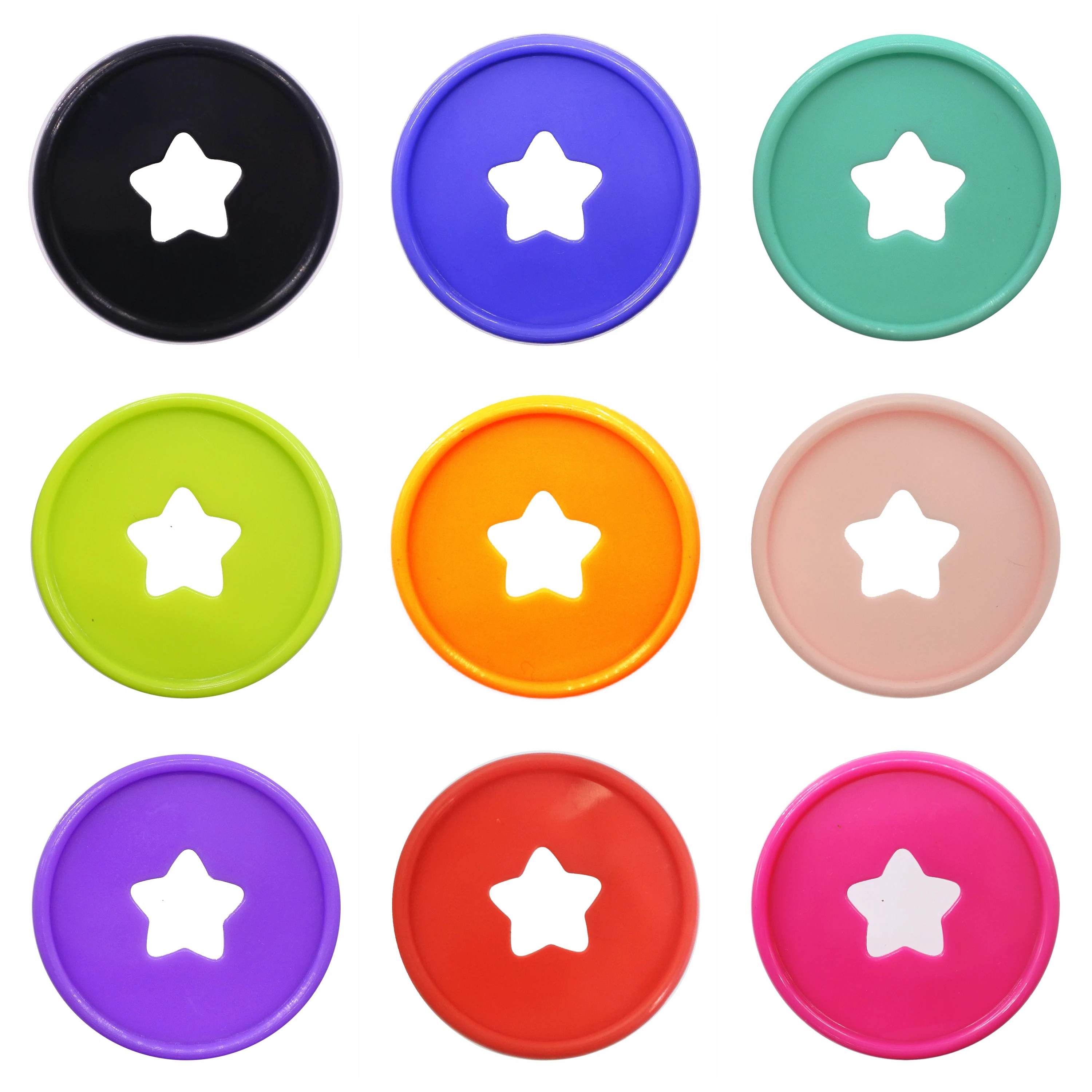 35mm Expansion Discs 30PCS Binder Rings Star Binding Discs Discbound For DIY Notebooks Planners Scrapbook