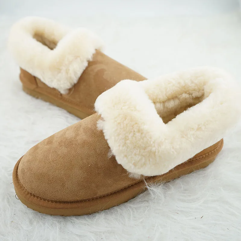 

2023 простые и стильные женские зимние сапоги из натуральной овчины зимние сапоги 100% натуральный мех теплые шерстяные ботильоны женская обувь