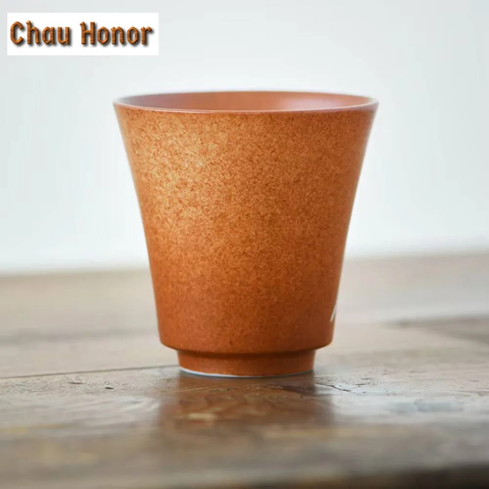 120ML Bodhi Leaf Coarse Master Cup Teacup Handmade Cup for Tea Personal Cup Green Tea Chinese Household Tea Items Decoration