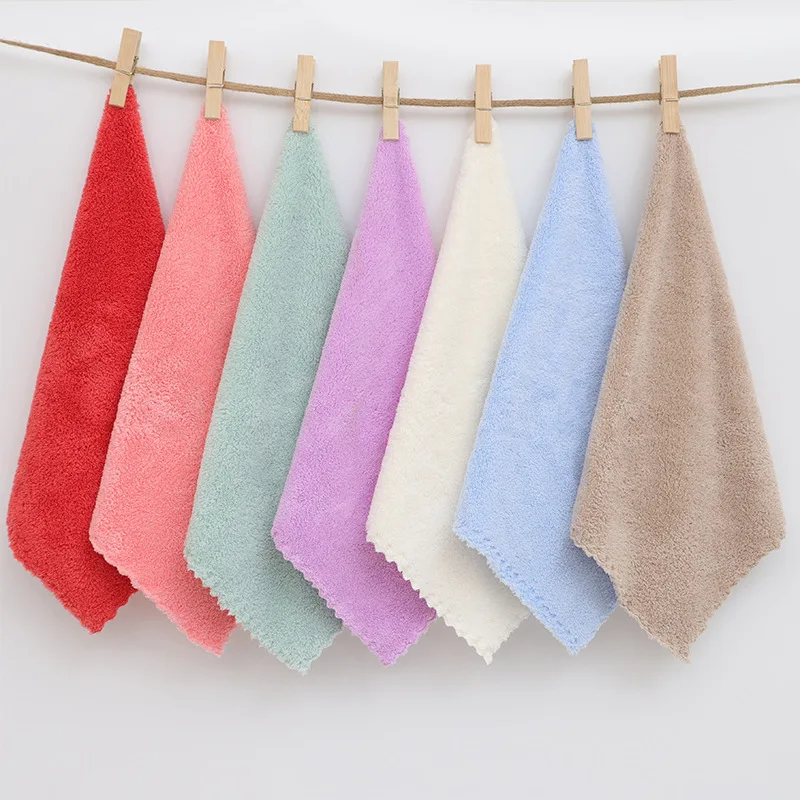 Newborn Baby Towel Handkerchief Baby Face Hand Coral velvet Square