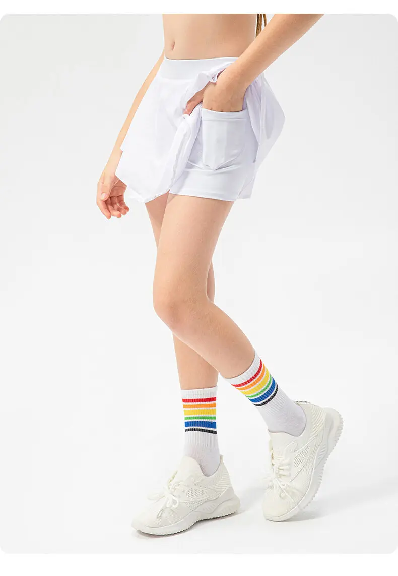 Girls Sport Skirt Children Anti-embarrassment Breathable Yoga Dance Training Running Hiking Tennis Summer Clothes for Kids 28 S5025379a16e9442fa4dfeac3231df63dJ