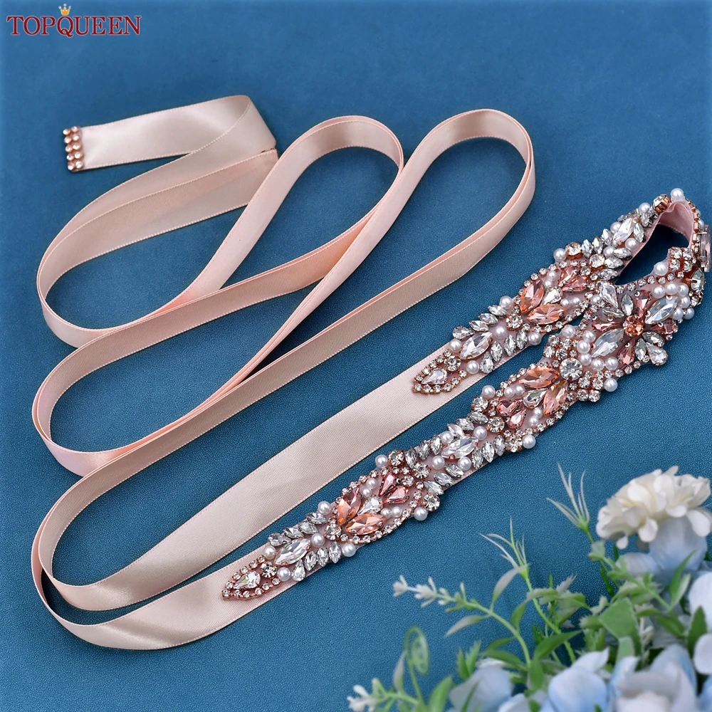 Wedding Dress Ladies Rose Gold Belt Waist Belt Rose Gold Belts For