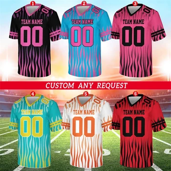 T-shirt sportive per uomo Uniforme della squadra di calcio Nome personalizzato Numero Jersey Top Uomo donna Allentato Abbigliamento sportivo ad asciugatura rapida T-shirt per bambini