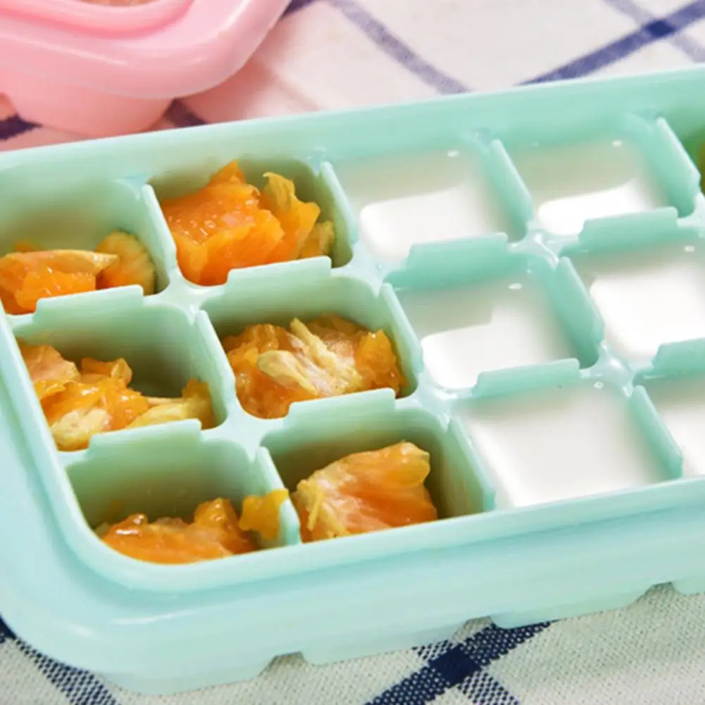 Covered Silicone Ice Cube Tray-Large Cube