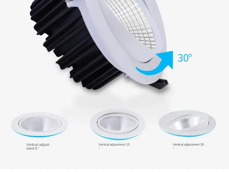 Description Picture 5 of itemSpotlight LED Ceiling Light Embedded COB Anti Glare Tube Light Hole Light Opening 5W/7W/12W Shop Commercial