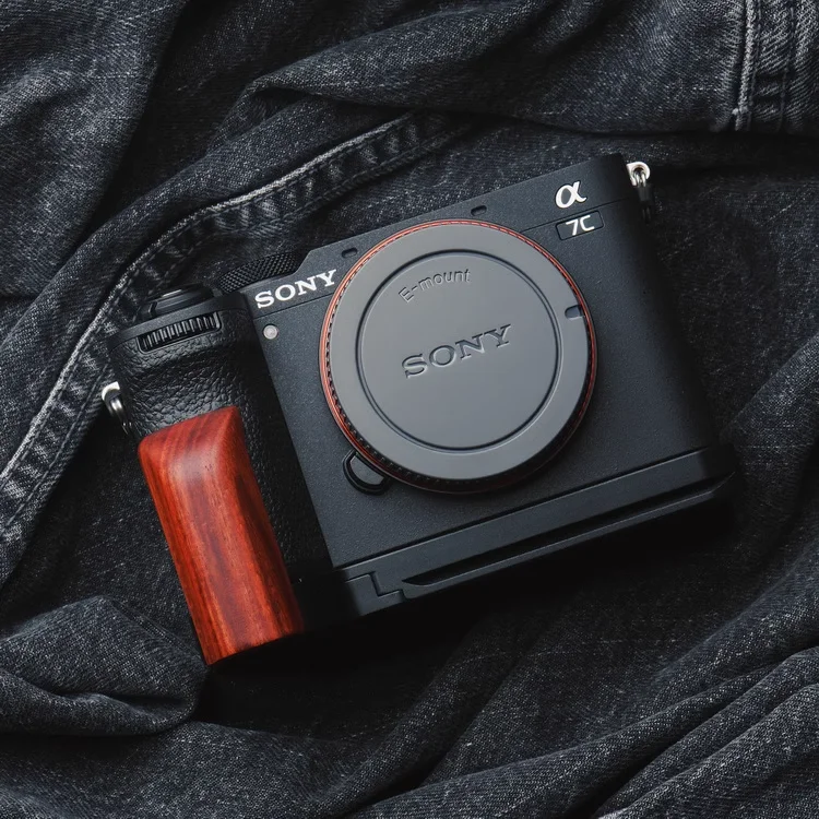 Impugnatura In Legno Per Sony A7Cr A7C2 A7C Ii Piastra Fotocamera A Sgancio Rapido Arca Swiss Camp Treppiede