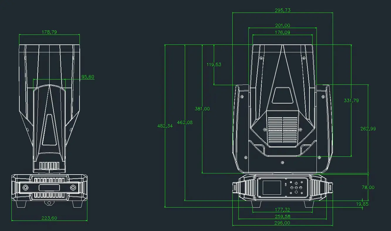2 pieces in flycase Led Beam 300w Sharpy Moving Head Stage Lighting Equipment